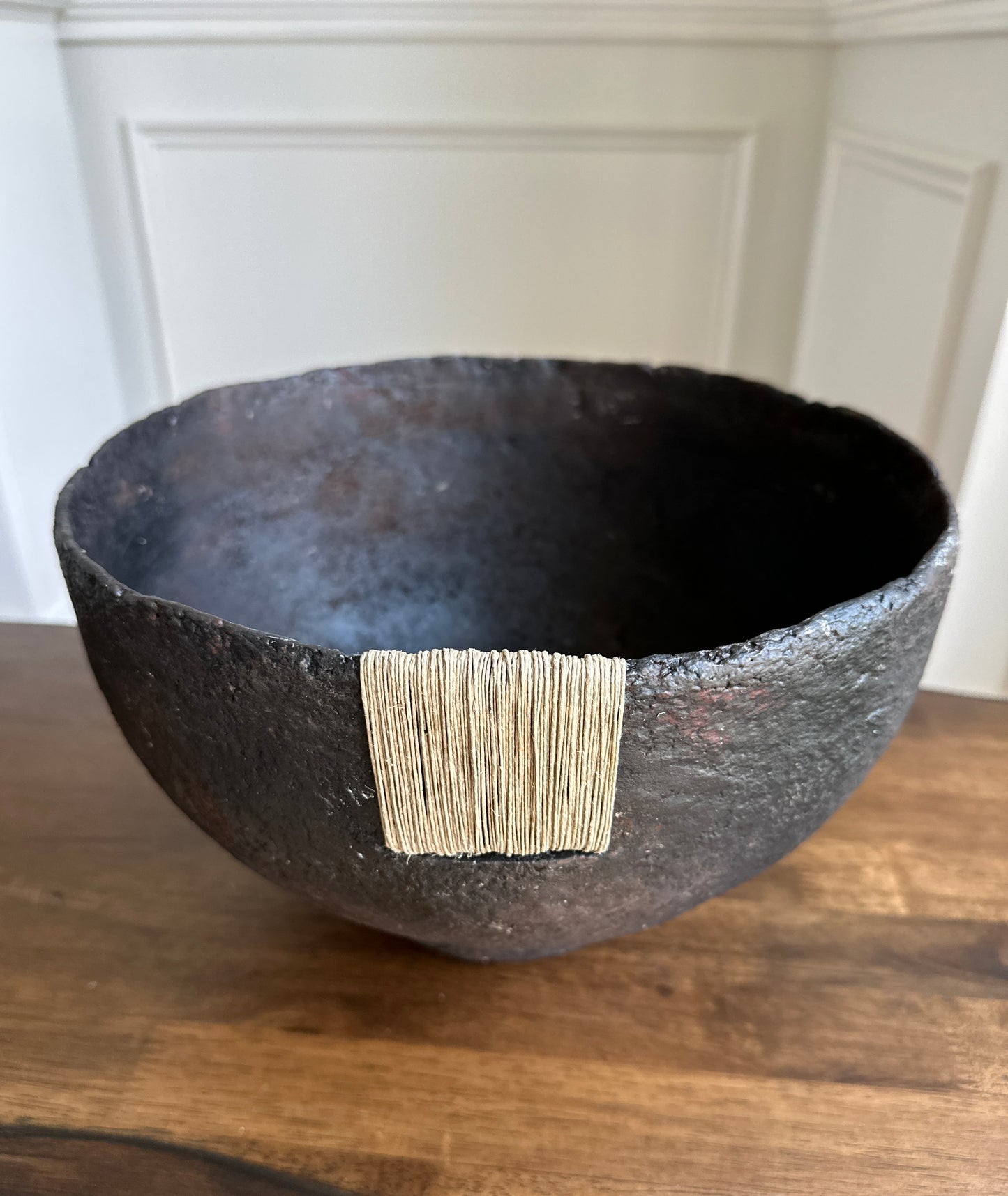 Rooted Organic Paper Mache Decorative Bowl