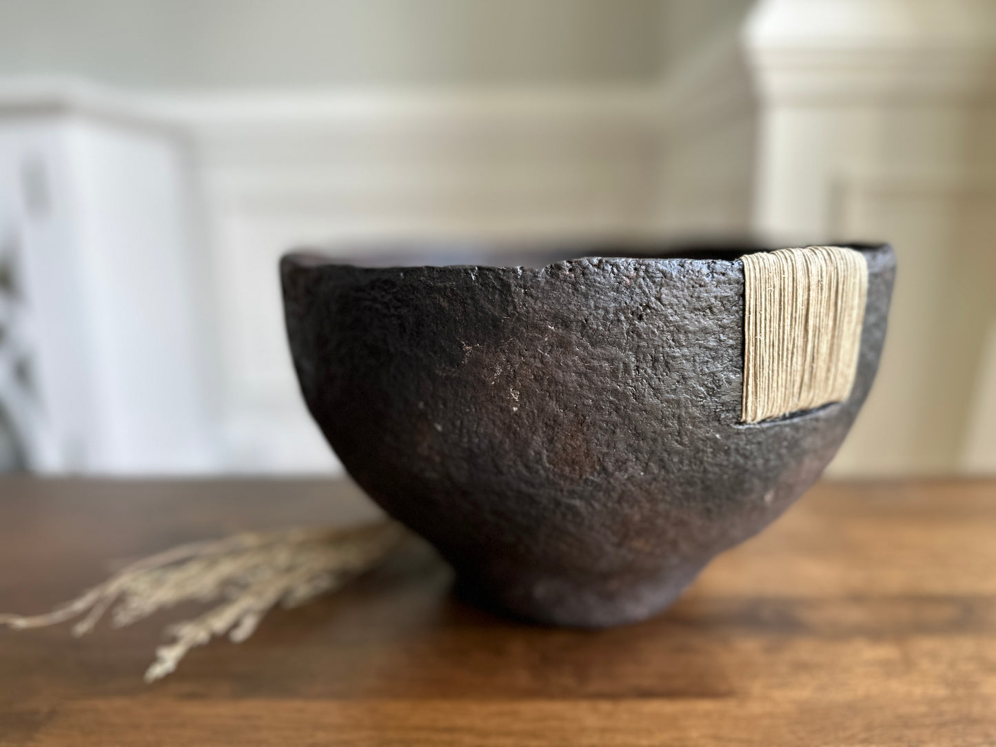 Rooted Organic Paper Mache Decorative Bowl